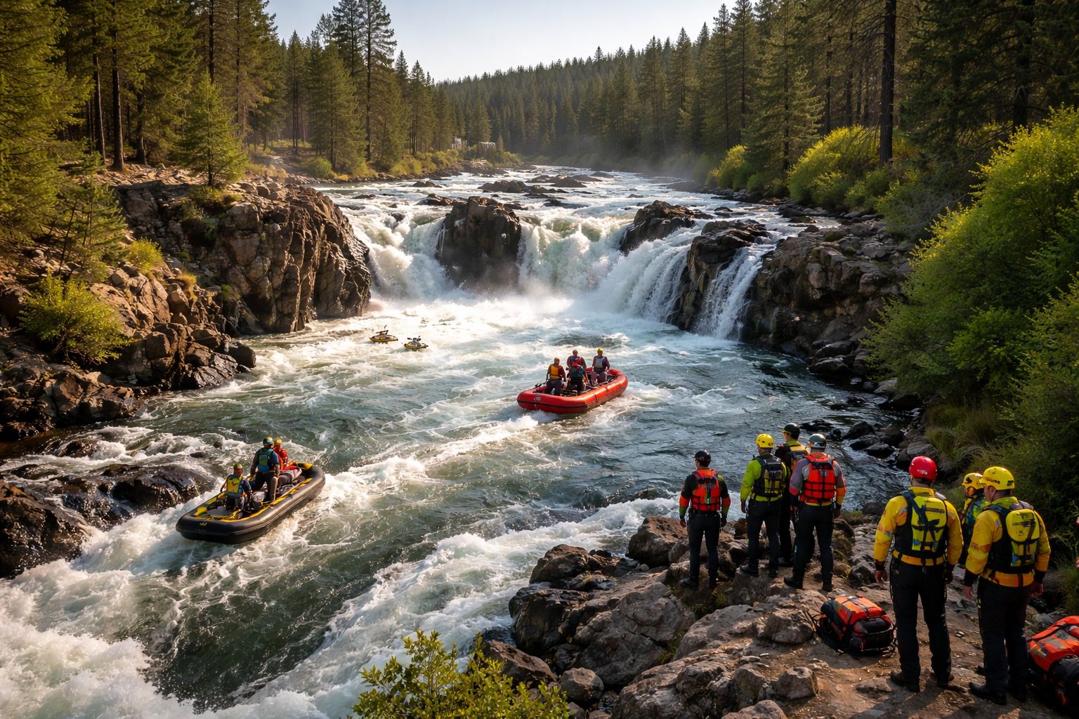 Dillon Falls rescue efforts